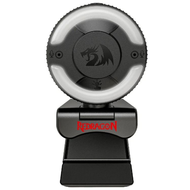 Webcam Gamer Redragon Oneshot USB com LED Integrado Full HD 1080p 30FPS Webcam Gamer Redragon Oneshot USB com LED Integrado Full HD 1080p 30FPS