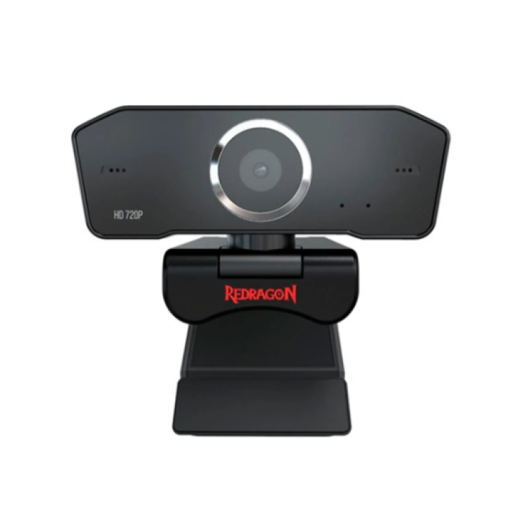 Webcam Redragon Streaming Fobos, HD 720p, 2 Microfones, Redução de Ruídos