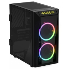 Gabinete Casco Gamer Gamdias, Talos E1, Mid tower Preto, Com Fans