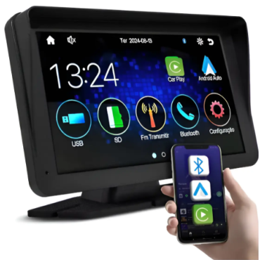 Central Mp5 Tela Externa Carplay Android Auto Mp5-t743