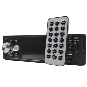 Central Multimidia 1 DIN MP4 Tela 4,2 polegadas Bluetooth FM USB Espelhamentos Tay Tech