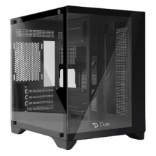 Gabinete Casco Gamer Duex, Aquario lateral De Vidro, Preto, DXJ270-BK