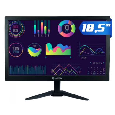 Monitor Hayom, 18,5 Pol, LED, 75Hz, HDMI/VGA, VESA, Preto, MO6007