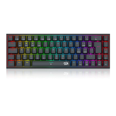 Teclado Mecanico Gamer Ryze Pro RGB Wireless Switch Brown Redragon K633RGB-pro Preto