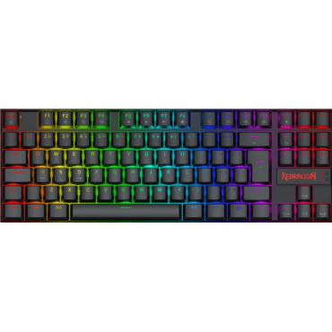 Teclado Magnético Gamer Redragon Kumara RT Magnetic Preto RGB TKL K552-M