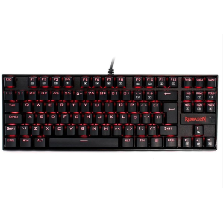 Teclado Mecânico Redragon Kumara Single Color - K552-2 Brown Teclado Mecânico Redragon Kumara Single Color - K552-2 Brown