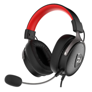 Headset Gamer Redragon H520 Icon, 7.1 Usb, Preto e vermelho