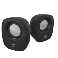Caixa De Som C3Tech Sp-30Bk, 3 Watts Rms, Áudio 2.0, P2, Usb, Controle De Volume, Preto