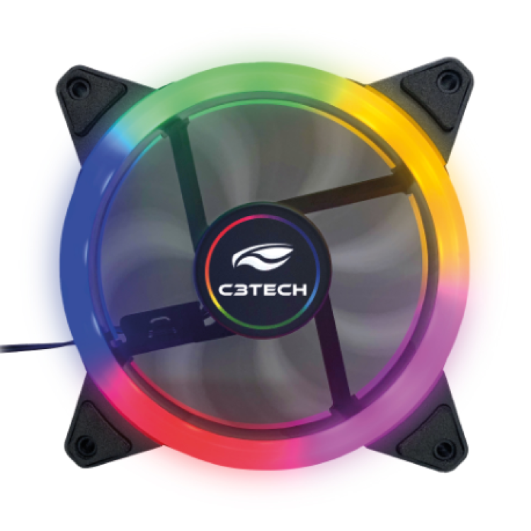 Cooler Fan F7-L130M Multicores 12CM C3Tech Gaming