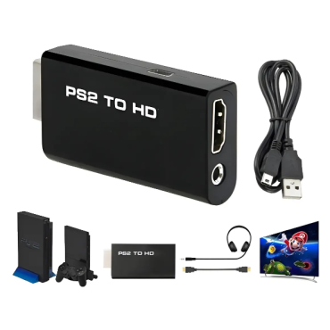 Adaptador De Vídeo Para Ps2 Hdmi Full Hd 1080p Tv Monitor