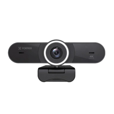 Webcam Vision 40 Fortrek 4k Ultra Hd Com Ring Light Para Videochamadas