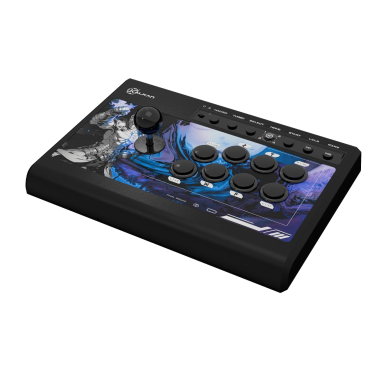 Controle Arcade, Kalkan PUNISH, USB, Alavanca 8 Direções, 14 Botões, Preto - KLK00028