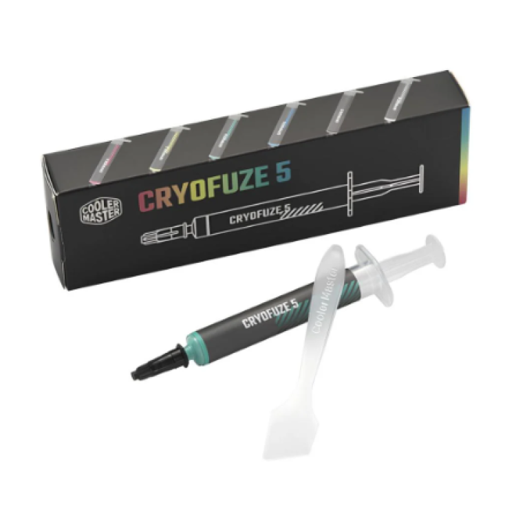 Pasta Térmica Cooler Master Cryofuze 5 Cyan, Seringa 3g, 12.6 W/m-k - Mgy-Adsg-N03g-R1 Pasta Térmica Cooler Master Cryofuze 5 Cyan, Seringa 3g, 12.6 W/m-k - Mgy-Adsg-N03g-R1
