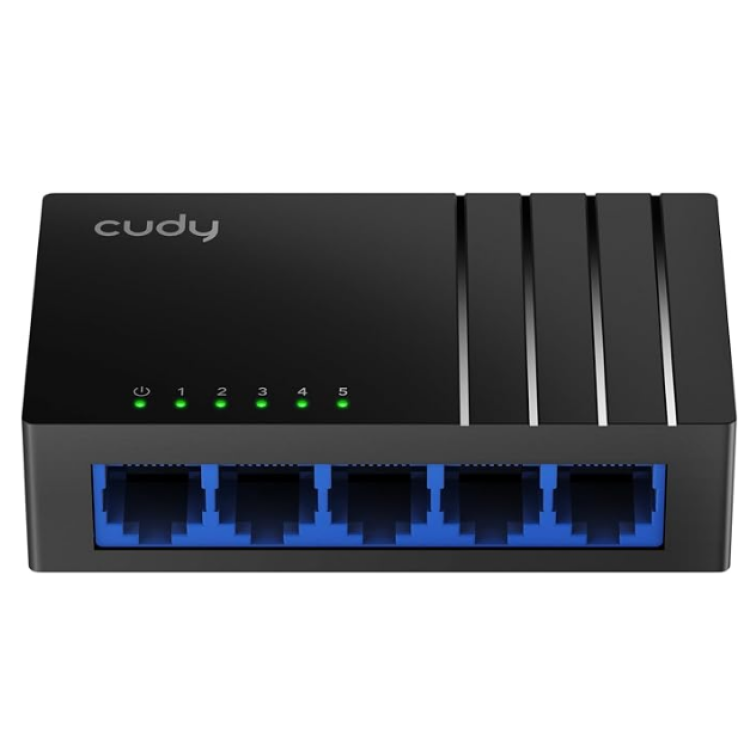 SWITCH CUDY 5 PORTA PRETO MODELO GS105D