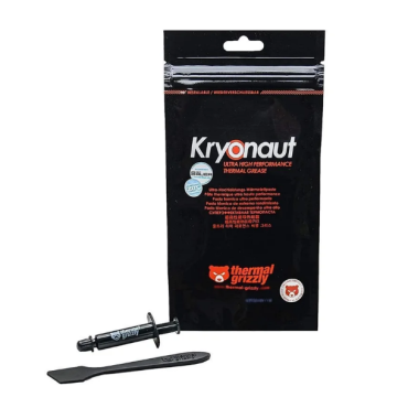 Pasta Térmica, Thermal Grizzly Kryonaut Ultra Performance, Condutividade térmica, 1g, Cinza Claro