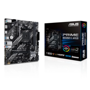 Placa Mãe Asus Prime B550m-k, Am4, Ddr4, HDMI, Display Port, Micro Atx, ARGB - 90mb1gc0-m0eay0