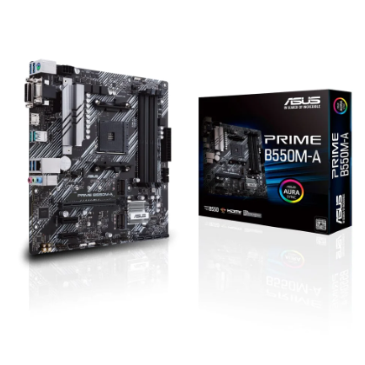 Placa-Mãe Asus Prime B550M-A, AMD AM4, mATX, DDR4 - 90MB14I0-M0EAY0 Placa-Mãe Asus Prime B550M-A, AMD AM4, mATX, DDR4 - 90MB14I0-M0EAY0