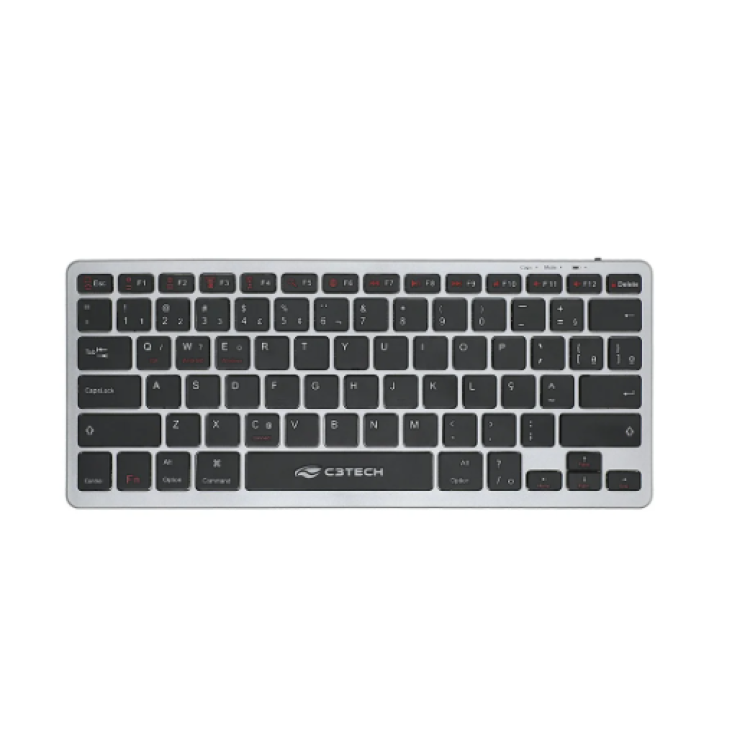 Teclado C3tech Bluetooth Recarregável - K-Bt50bk