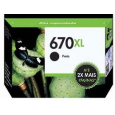 Cartucho Original HP 670XL Preto
