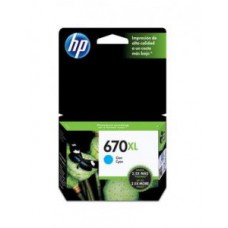 Cartucho Original HP 670XL - Ciano