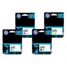 Cartucho Original  HP 670 Amarelo