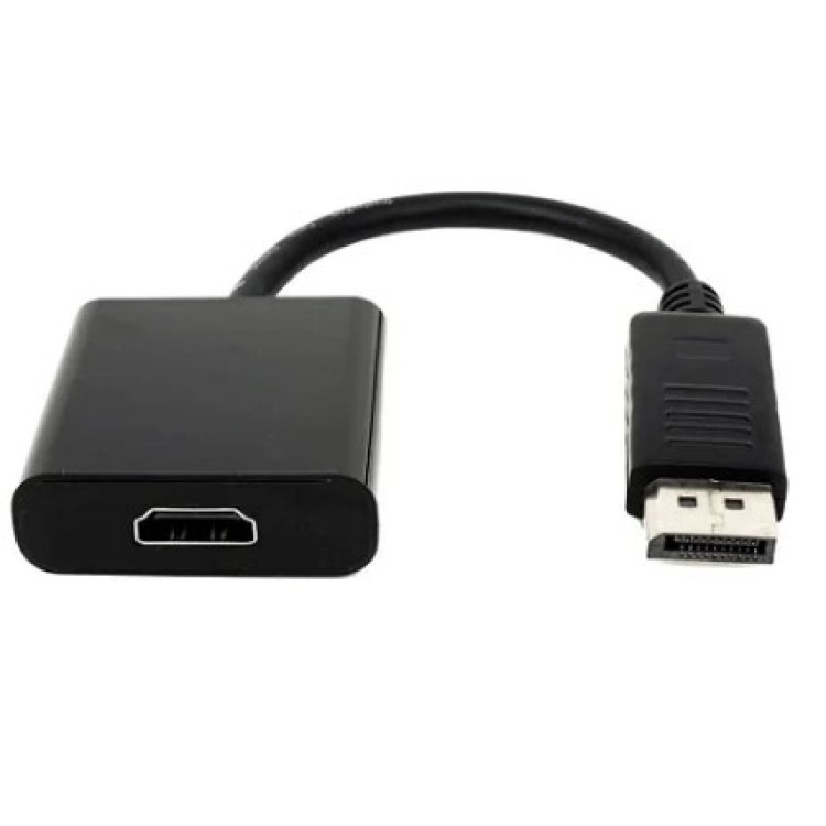 Cabo Adaptador De Vídeo Displayport Macho Para Hdmi Fêmea DP2HD. Cabo Adaptador De Vídeo Displayport Macho Para Hdmi Fêmea DP2HD.