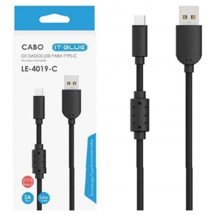 Cabo Usb Tipo C Com Filtro 1,5m Le-4019-c