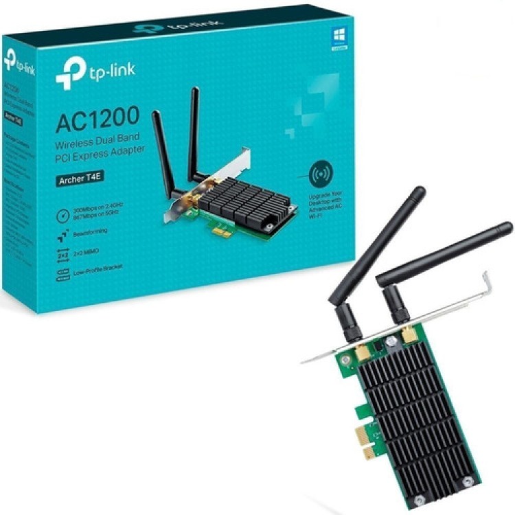 Adaptador Pci Express Wifi Dual Band Ac1200 Archer T4e