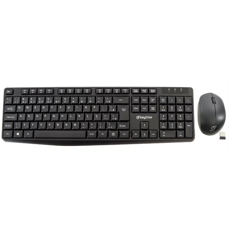 Kit Teclado e Mouse Sem Fio Keytime Executivo KYT00013