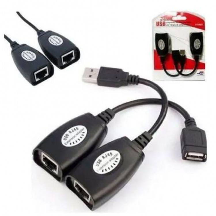 Adaptador Conversor Extensor Usb X Rj45