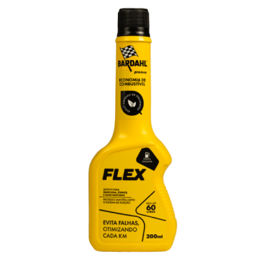 Economia de combustível bardahl flex 200ml.