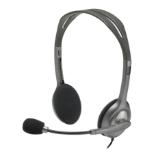 Headset com fio H111 com Microfone com Redução de Ruído