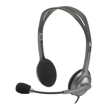 Headset com fio H111 com Microfone com Redução de Ruído