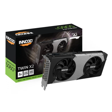 Placa de Vídeo INNO3D NVIDIA GeForce RTX 5060 Ti TWIN X2, 8GB, GDDR7