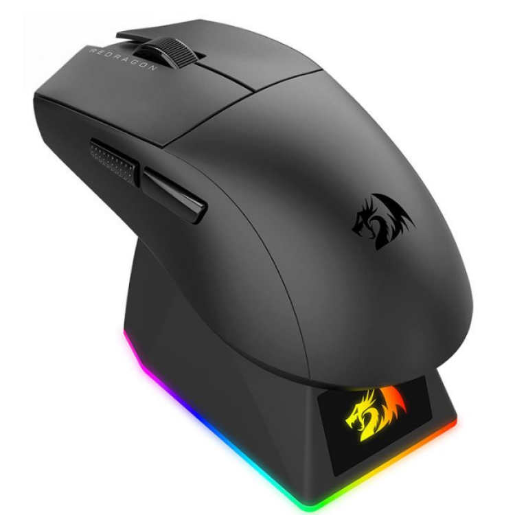 Mouse Redragon K1ng Ultra C/ Base de Carregamento S/F Preto - M999 Mouse Redragon K1ng Ultra C/ Base de Carregamento S/F Preto - M999