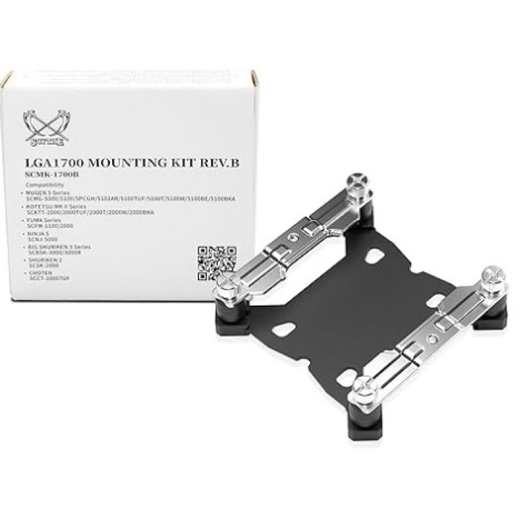 Scythe Mounting Kit for Intel LGA1700 Socket (SCMK-1700B) Scythe Mounting Kit for Intel LGA1700 Socket (SCMK-1700B)