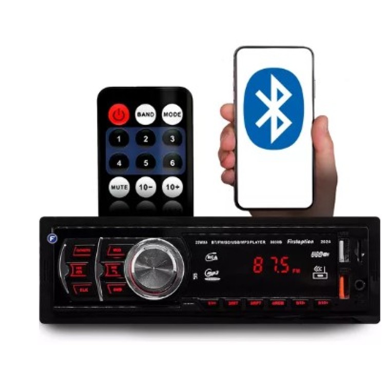 Som Automotivo First Option 8550B Com Usb, Bluetooth E Leitor De Cartão Sd