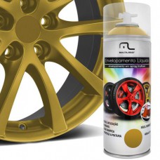 Spray Envelopamento Liquido Dourado 400ml Multilaser Au422 Multiuso Rodas Carro Moto