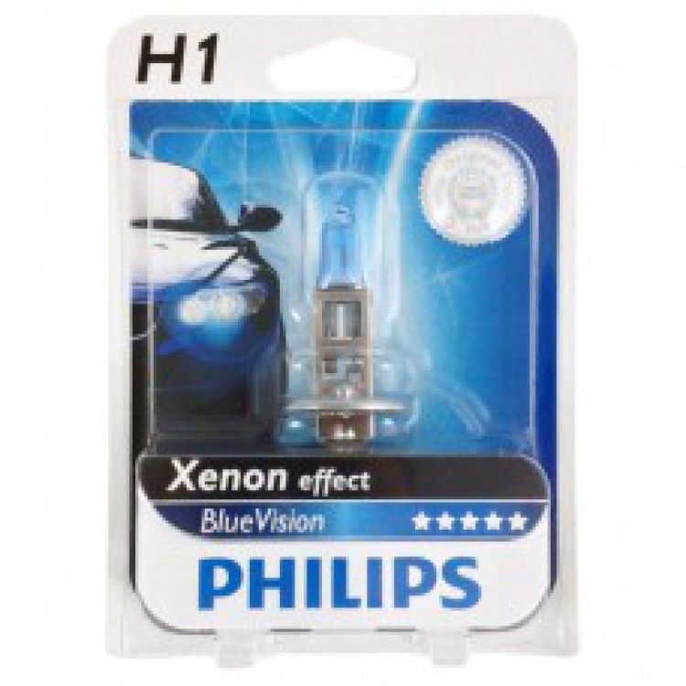 Lâmpada Philips H1 Blue Vision (Unidade)