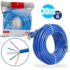 CABO DE REDE CAT6 30M TOMATE MCB-1030