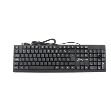Teclado Keytime Typeflow, USB 2.0, Membrana, Full Size, ABNT2, Preto - KYT00009