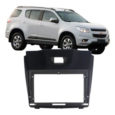 Moldura 2 Din 9" GM S10/TrailBlazer 2012/16 Cinza - TK0588A