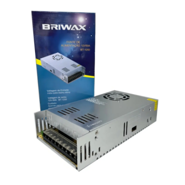 Fonte Chaveada 50a Bivolt 12v 600w  Briwax