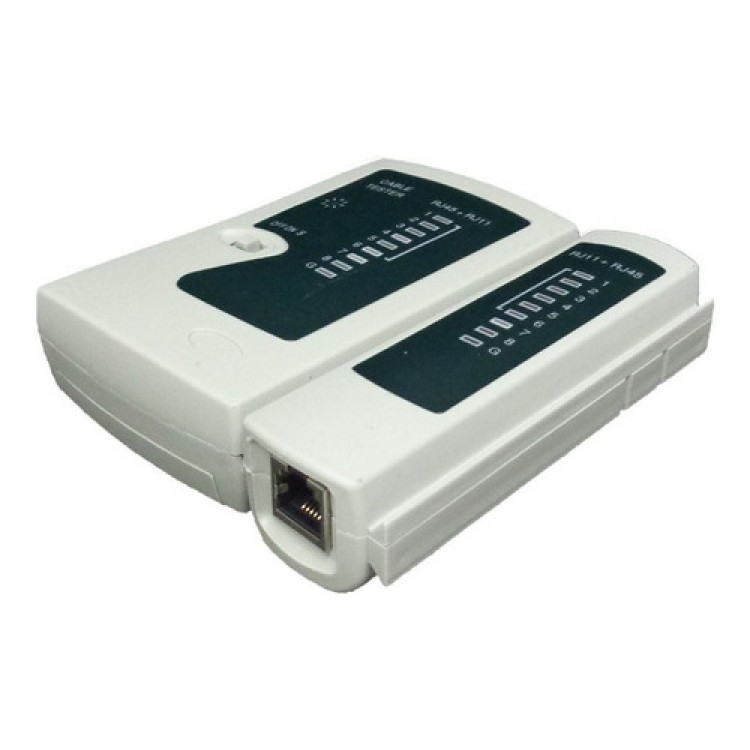 Testador De Cabo De Rede Lan Rj45 Rj11 Xt6001