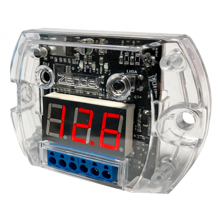 Voltímetro Sequencial Zendel Vs3 12v 3 Saídas Som Automotivo Voltímetro Sequencial Zendel Vs3 12v 3 Saídas Som Automotivo