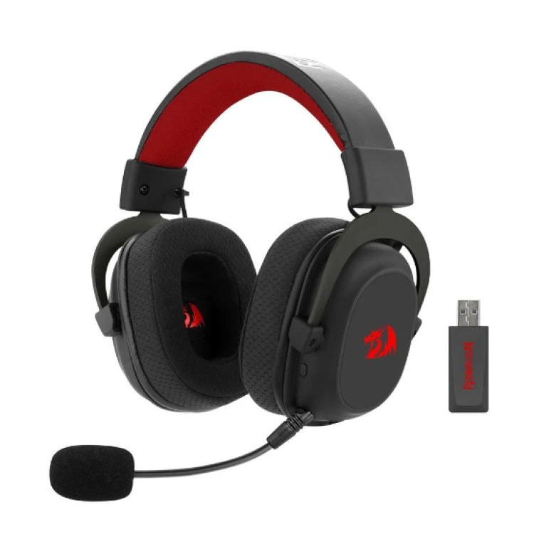 Headset Gamer Sem Fio Redragon Zeus Pro, 7.1, Driver 53mm, Bluetooth, Preto - H510-PRO