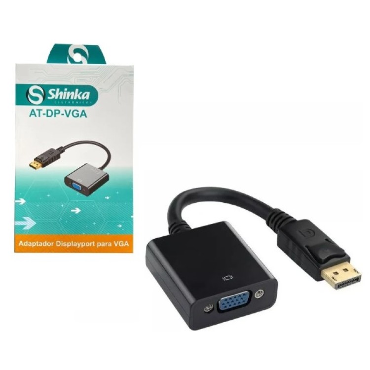 Adaptador Conversor Displayport Para Vga Shinka