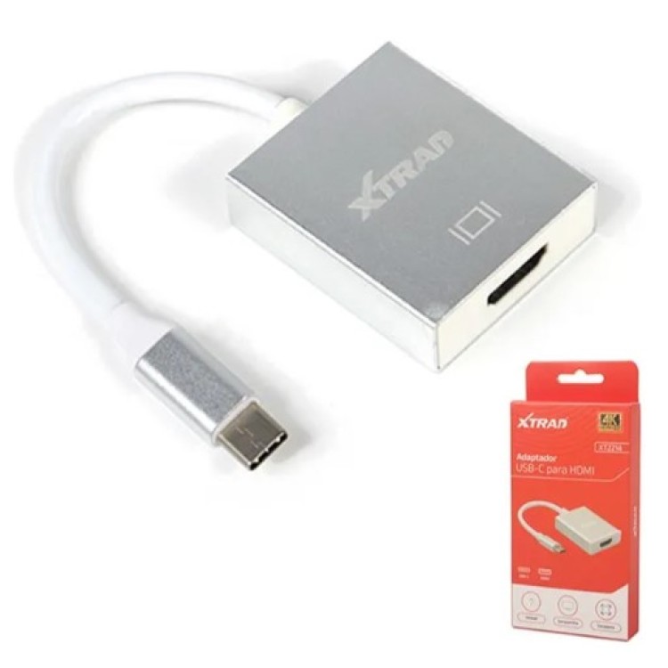 Adaptador Usb C 3.1 Para Hdmi 4k Ultra Hd Xtrad Xt-2214