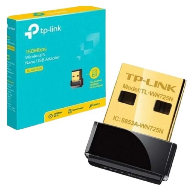 Adaptador Usb Wireless, 150 Mbps, Nano, Tp-link - Tl-wn725n