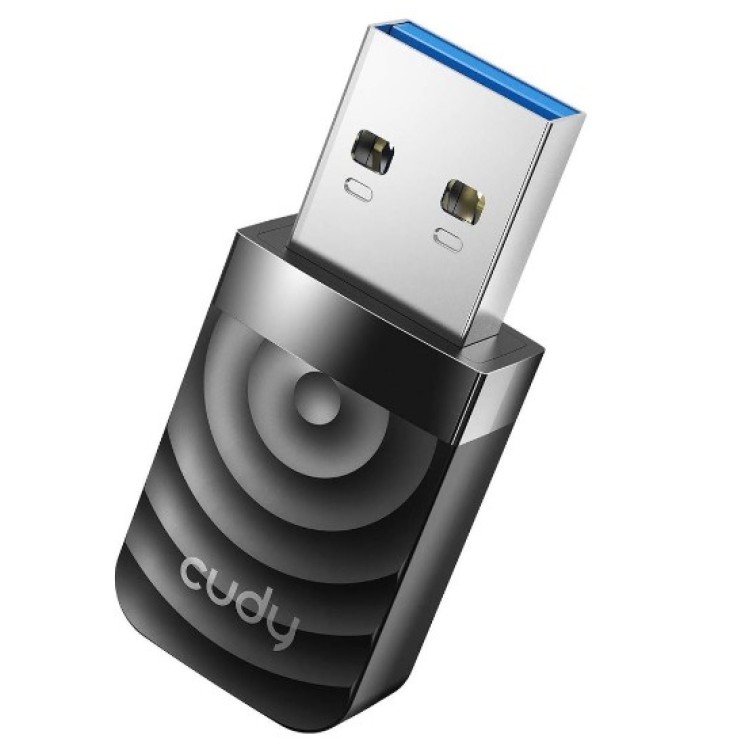 Adaptador Wireless USB Cudy AC1300 WU1300S - Dual Band 2.4/5GHZ - USB 3.0